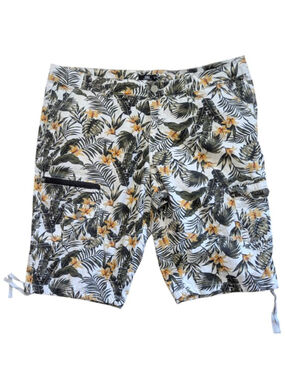 Benjamin Black Cargo Shorts Waist 40 Tropical Floral